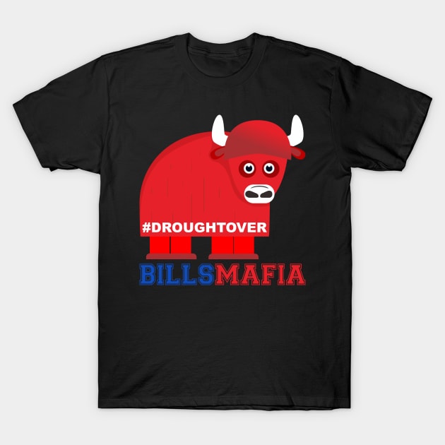 Buffalo Bills Playoff Drought Over T-Shirt by leobishop